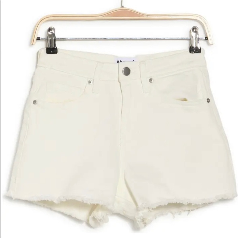 Abound size 25 white cut off shorts